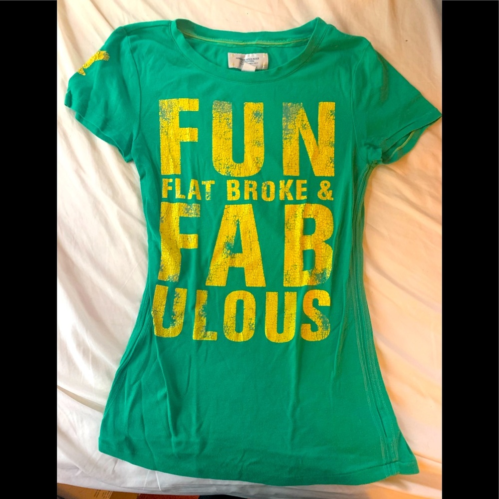 Green American eagle t-shirt